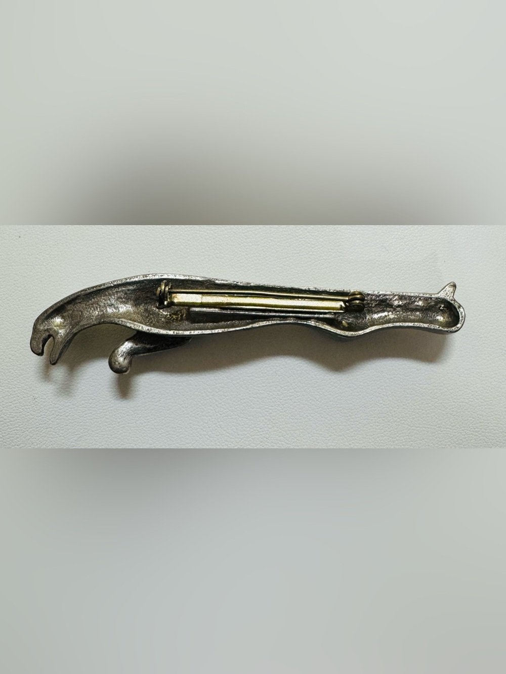 Jaguar Leaping Brooch Pin - Silver-Tone - Picture 3 of 6